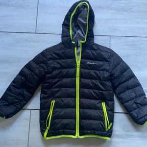 Eddie Bauer youth reversible down jacket XS 5/6
